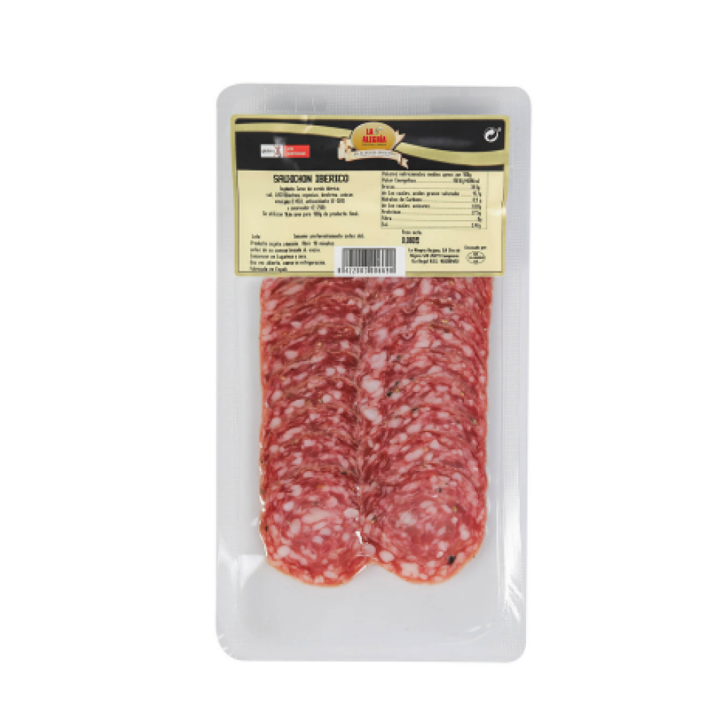 SLICED IBERIAN SALCHICHON 80G (20 units) - Terra Gourmet Foods and Wines